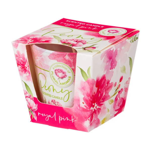 Аромасвеча BARTEK в стакане Пион 115 гр (Peony )