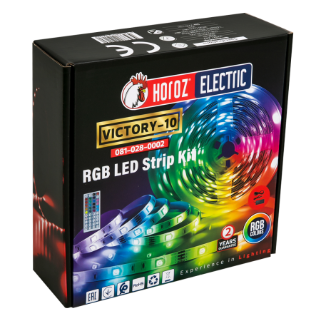 Лента светодиодная 081-028-0002 10M RGB 220V /24W 10W SMART L STR KIT / в комплекте с розеткой