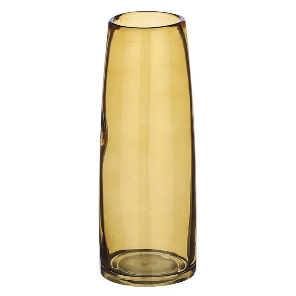 Ваза стеклянная MICA Xandra 23,5х7 см желтая 1083757