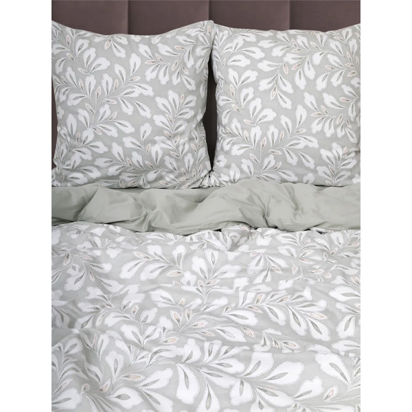 Комплект постельного белья Василиса Евро сатин нав 70х70х2 шт Primavera 17А Монблан