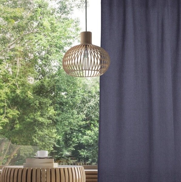 Штора Волшебная Ночь Рогожка 165х270 см Индиго