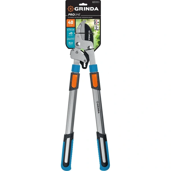 Сучкорез GRINDA, TX-980A, 645 - 885 мм, кованные лезвия, храповый механизм, телескопический, контакт