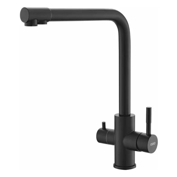 Смеситель д/к  ESKO R-излив, Black, с подключением к фильтру, арт. K24 B