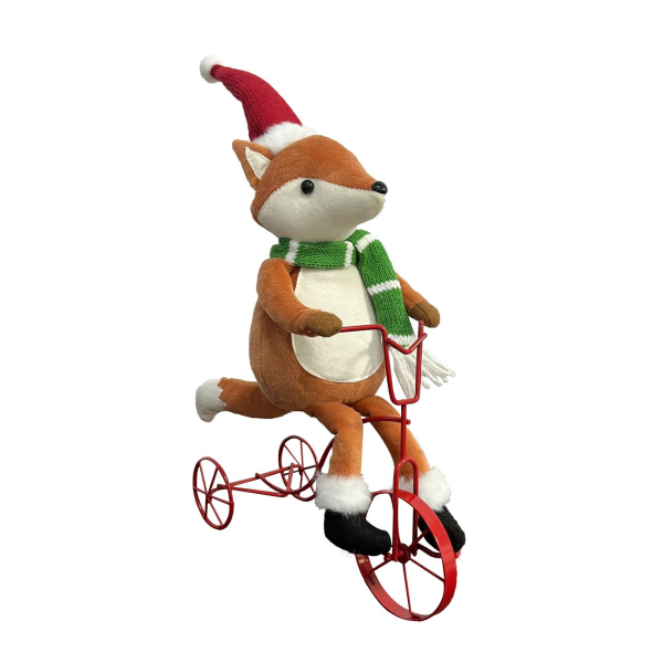 Фигура новогодняя декоративная MAGIC TIME Лиса на велосипеде 24x11x34,5 см 92339