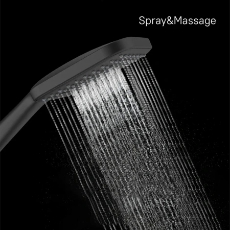 Лейка для душа, черная матовая, 3F, Ideal Spa, Milardo, ILS3FBSM18