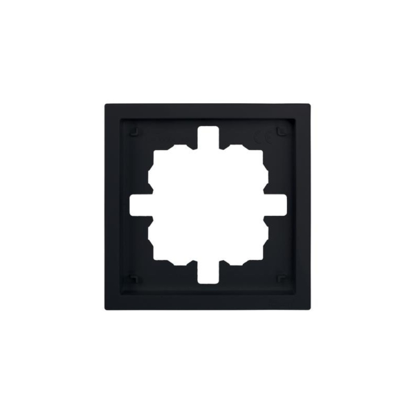 Рамка 704-4200-146 ZIMA 1-ая горизонтальная черная матовая