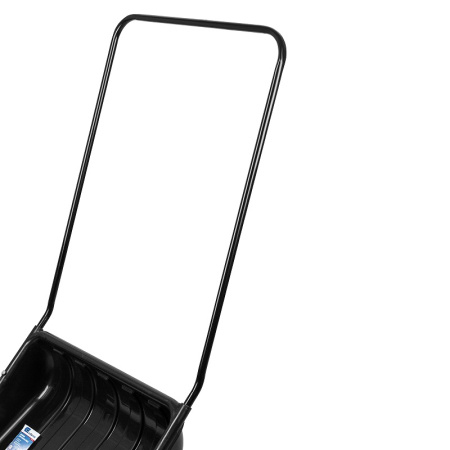 Движок для уборки снега пластиковый 690х470х1420 мм, стальная рукоятка, Россия// Сибртех