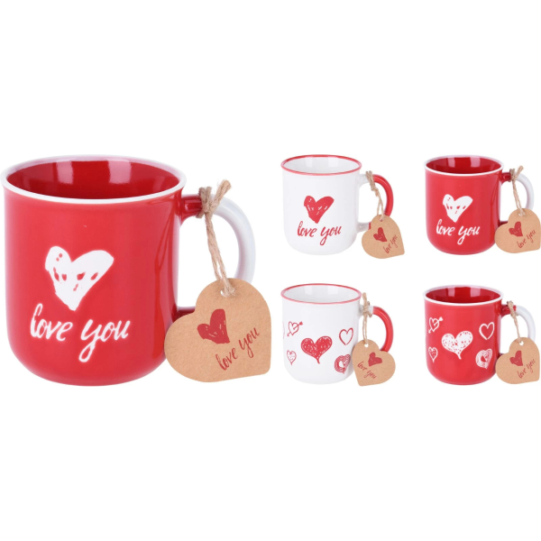 Кружка Сердце 300 мл фарфор 2 цвета в ассорт Q75900280 K