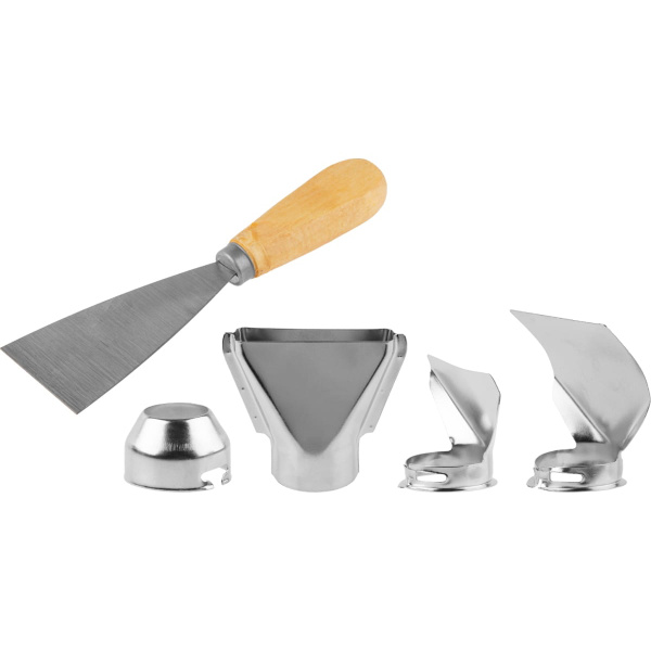 Термовоздуходувка WORTEX HG 6020-1 в чем. + набор сопл 2000 Вт, 2 скор., 350-600 °С, арт.0334327