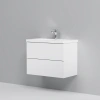Тумба под умывальник AM.PM GEM 75 см M90FHX07522WG GEM, подвесная, 2 ящика push-to-open, цвет: белый