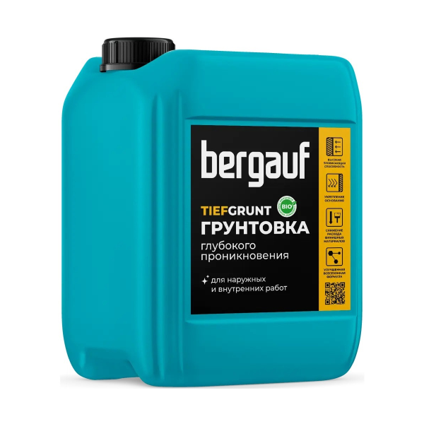 Грунтовка Bergauf глубокого проникновения TIEFGRUNT универсальная, 5 л