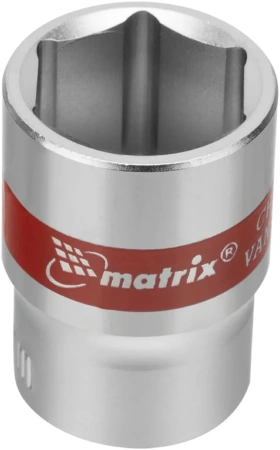 Набор торцевых головок 1/4", 6 гранные, CrV, 4-13мм, 10 штук// Matrix
