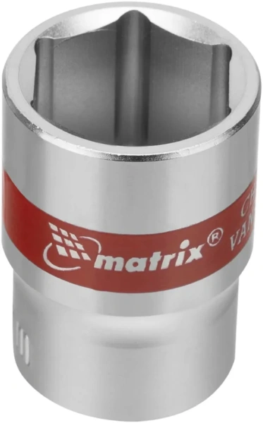 Набор торцевых головок 1/4", 6 гранные, CrV, 4-13мм, 10 штук// Matrix