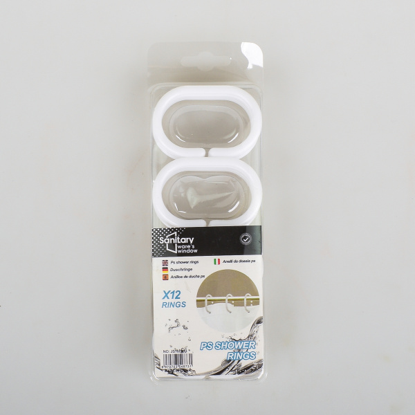 Кольца для штор белый 2018-2 PRC