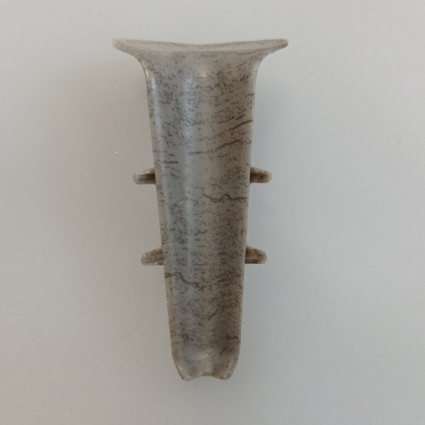 Угол внутренний для плинтуса 70мм "Деконика", 548 Лофт серый