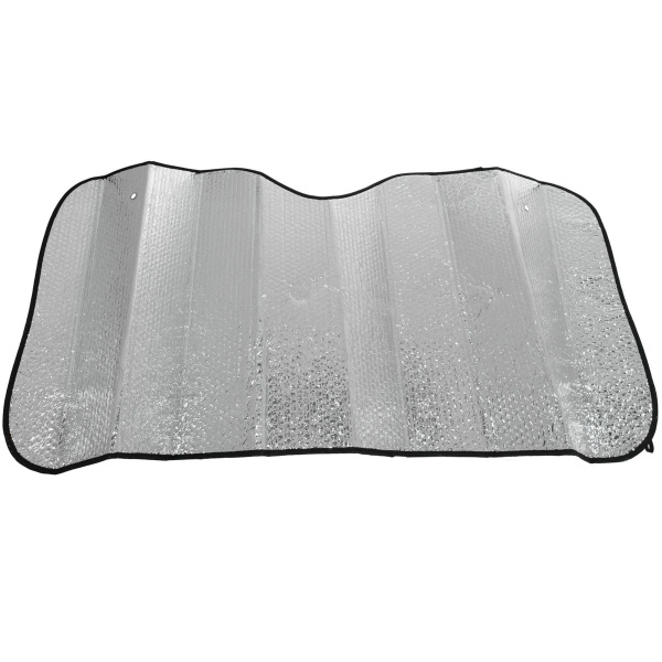 Штора солнцезащитная ГЛАВДОР 150х70 см металлизир. фольга, серебро GL-907