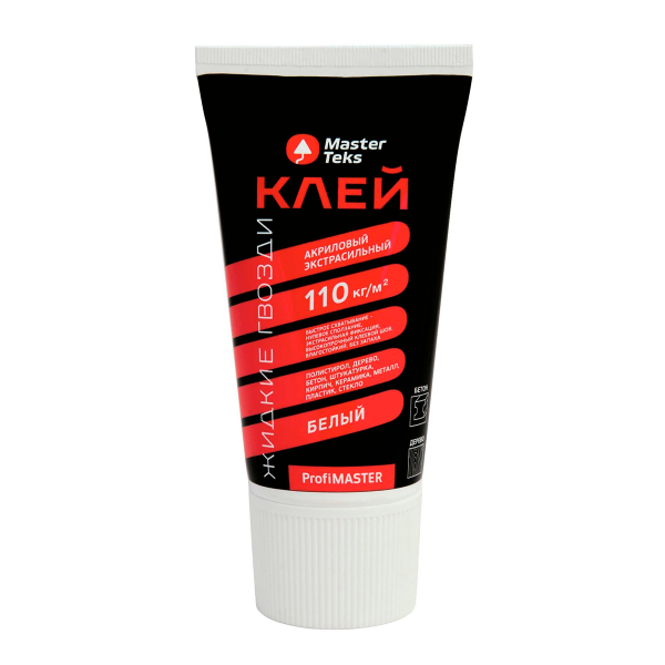 Клей акриловый ЖГ 110 кг/м2 MasterTeks PM экстрасильный 0,2 белый (Россия)
