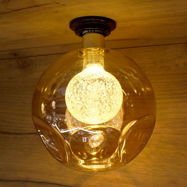 Лампа декоративная LED PG150 3W 2000K шар Золото