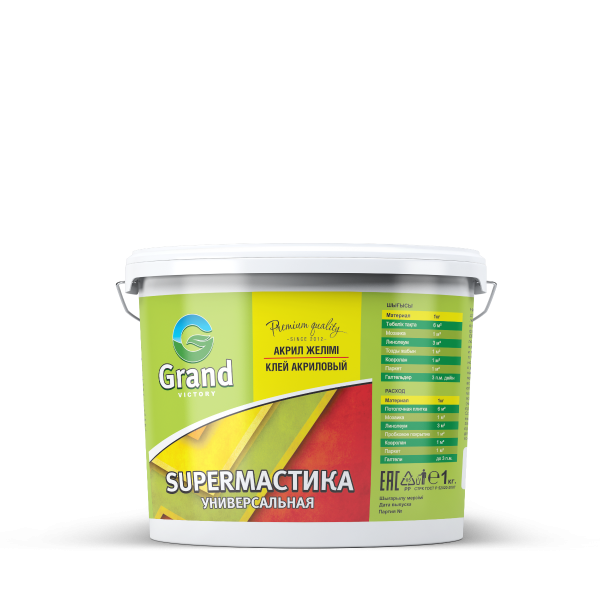SUPERМАСТИКА Grand victory клей акриловый 14кг SUPERМАСТИКА Grand victory клей акриловый 14кг