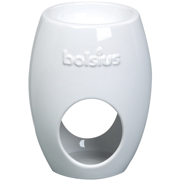 Аромалампа Bolsius керамическая, белый эллипс