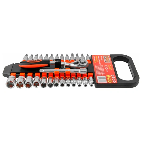 Набор головок и бит 28 пр. 1/4" PRO STARTUL (PRO-42814), арт.PRO-42814