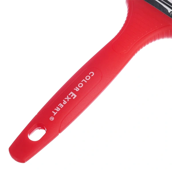 Кисть флейцевая 40мм, толщ6, смеш.щетина, красн.пласт.ручка