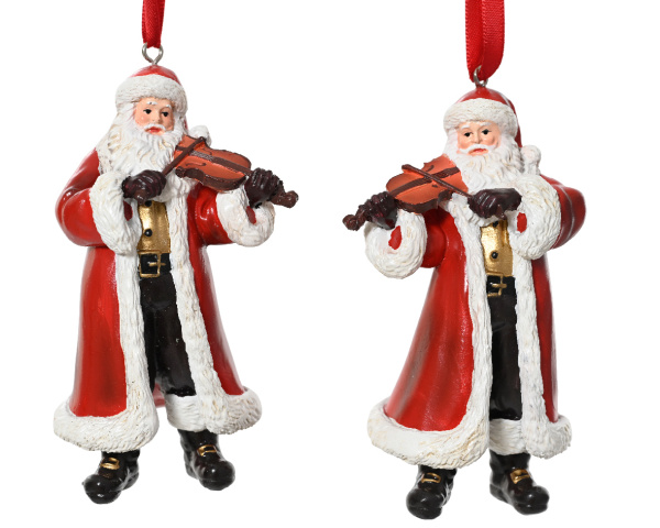 Украшение подвесное Санта-скрипач 2 вида в ассортименте 537514 Kmg