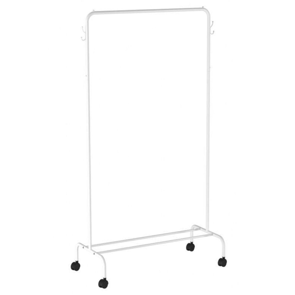 Вешалка гардеробная ЗМИ Радуга 2 на колесах, белая