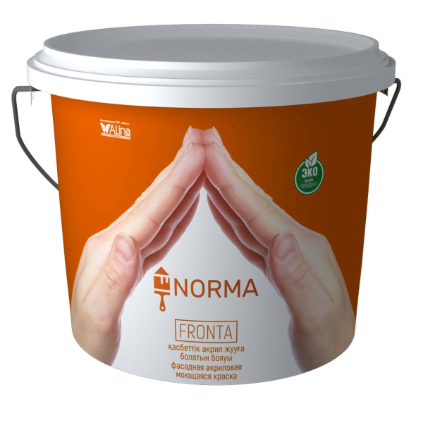 Краска водоэмульсионная, NORMA FRONTA, 25 кг (фасадная, интерьерная, моющаяся, всесезонная) Краска водоэмульсионная, NORMA FRONTA, 25 кг (фасадная, интерьерная, моющаяся, всесезонная)