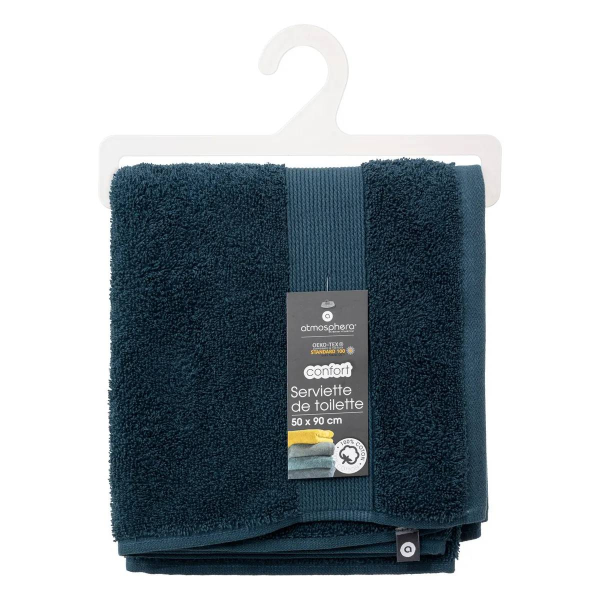Полотенце махровое Atmosphera 50х90 см 450 гр темно-синий 125867Y Полотенце махровое Atmosphera 50х90 см 450 гр темно-синий 125867Y