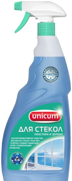 Средство чистящее UNICUM для мытья стекол, 500 мл Средство чистящее UNICUM для мытья стекол, 500 мл