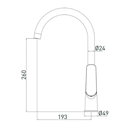 Смеситель д/к GROSS AQUA 32425245C-B02 Scandi
