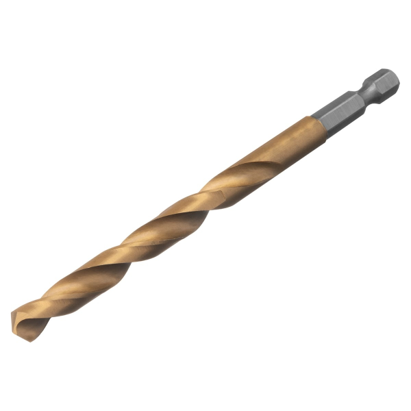 Сверло по металлу, 8 мм, HSS, нитридтитановое покрытие, 6-гранный хвостовик// Matrix