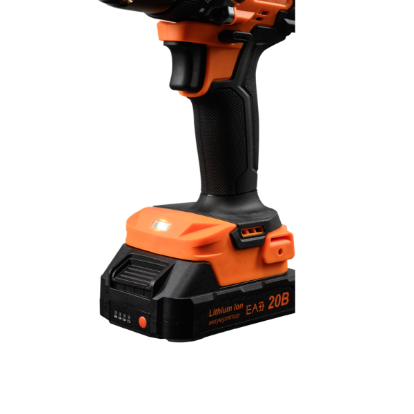Дрель-шуруповерт аккумуляторная ДА-20Л-2К/БП (2,0 А/ч) (бесщеточный двигатель,70Hm) Вихрь
