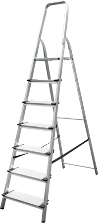 Лестница Новая Высота алюминиевая, ступень 130 мм, NV1117, 1x7