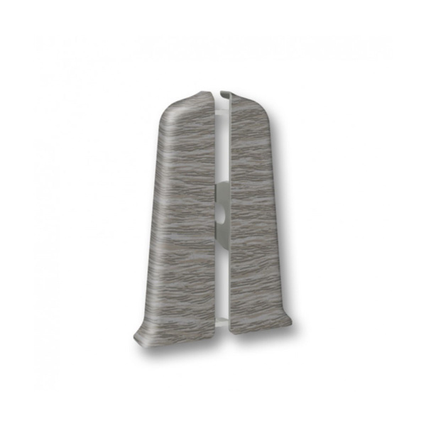 Торцевые (пара) для плинтуса 70мм "Деконика", 210 Дуб пепельный