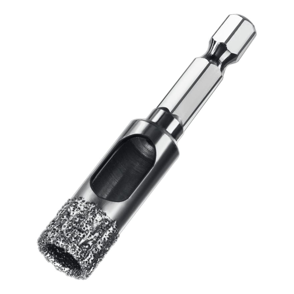 Сверло вакуумное алмазное трубчатое ЗУБР  АВК, d 12 мм, (HEX 1/4", 15 мм кромка) Профессионал (29865