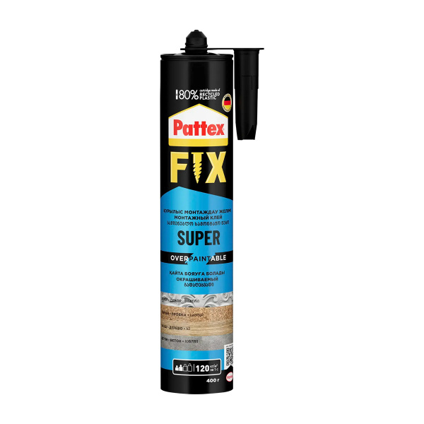 Клей монтажный Pattex Fix Super 400 G, 12