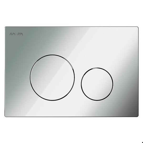 Клавиша для инсталяции AM.PM I049051 Pro L, пневматическая, пластик, глянцевый хром, шт