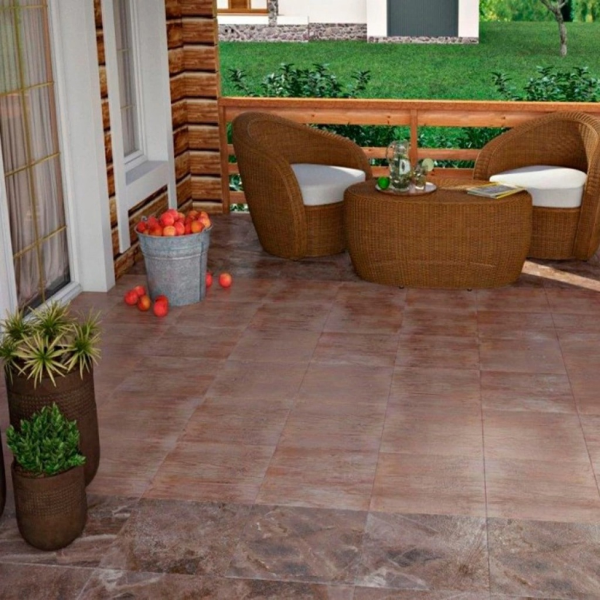 Керамогранит арт. 739563 Лава кор.темный 450х450 толщ.8мм