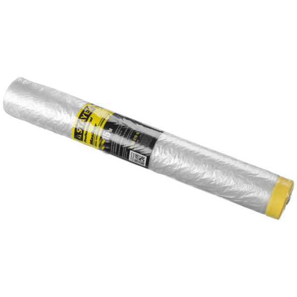 Пленка STAYER "PROFESSIONAL" защитная с клейкой лентой "МАСКЕР", HDPE, 9мкм, 1,7х15м