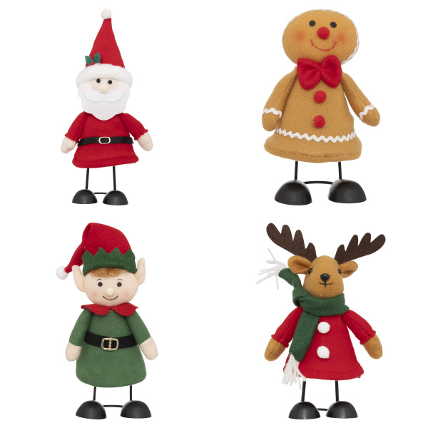 Фигурка декоративная Atmosphera на пружине, 4 вида в ассортименте 22 см 208424