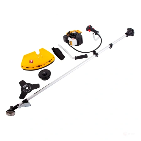 Триммер бензиновый DR-25, 25 см3, неразъемная штанга, состоит из 2 частей// Denzel