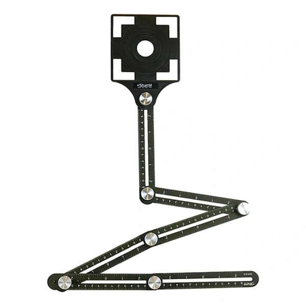 Линейка многофункциональная Sturm! 2040-02-6, 6 частей + направляющая для коронки