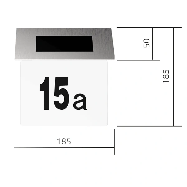 Номер дома Gauss LED Solar на солнечной батарее 6500К