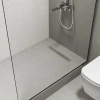 Лоток душевой, горизонтальный выпуск, комбинированный затвор, перфорированная решетка, 500мм, хром, 