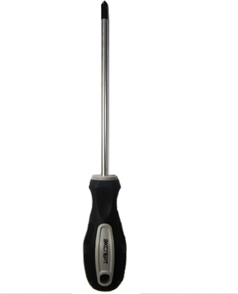 Отвертка "ЭКСПЕРТ" 149102-1-100 двухкомпонентная рукоятка, магн.наконечник, PH1,0х100мм