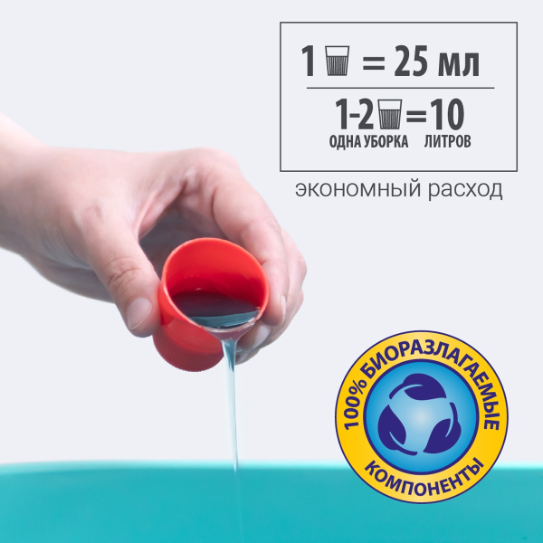 Гель для пола Hausmann универсальный 1 л