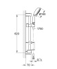 Душевая гарнитура  Grohe 27609001 New Tempesta Rustic 100, ручной душ, штанга 600 мм, шланг 1750 мм, Душевая гарнитура  Grohe 27609001 New Tempesta Rustic 100, ручной душ, штанга 600 мм, шланг 1750 мм,