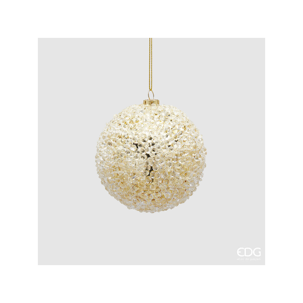 Шар елочный EDG светлое золото 8,5 см 6500479A011